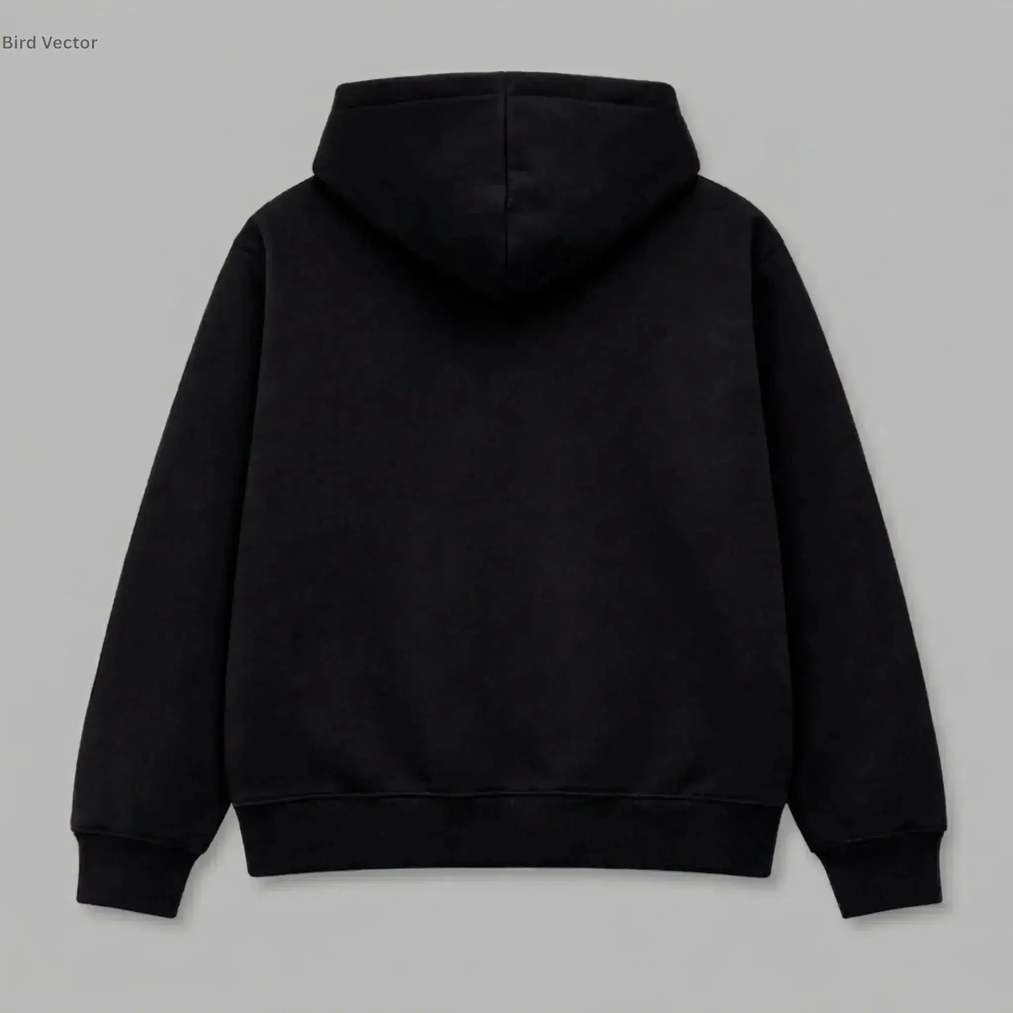 Oversized Graphic Hoodie in Black, showing the heavy-weight fabric and oversized streetwear