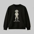 Anatomical monkey specimen graphic printed on a black heavy weight oversized Sweatshirt