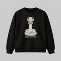 Anatomical Snake specimen graphic printed on a black heavy weight oversized Sweatshirt
